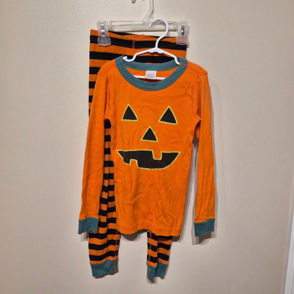 Hanna Andersson Pumpkin Halloween Pajama Set 6-7